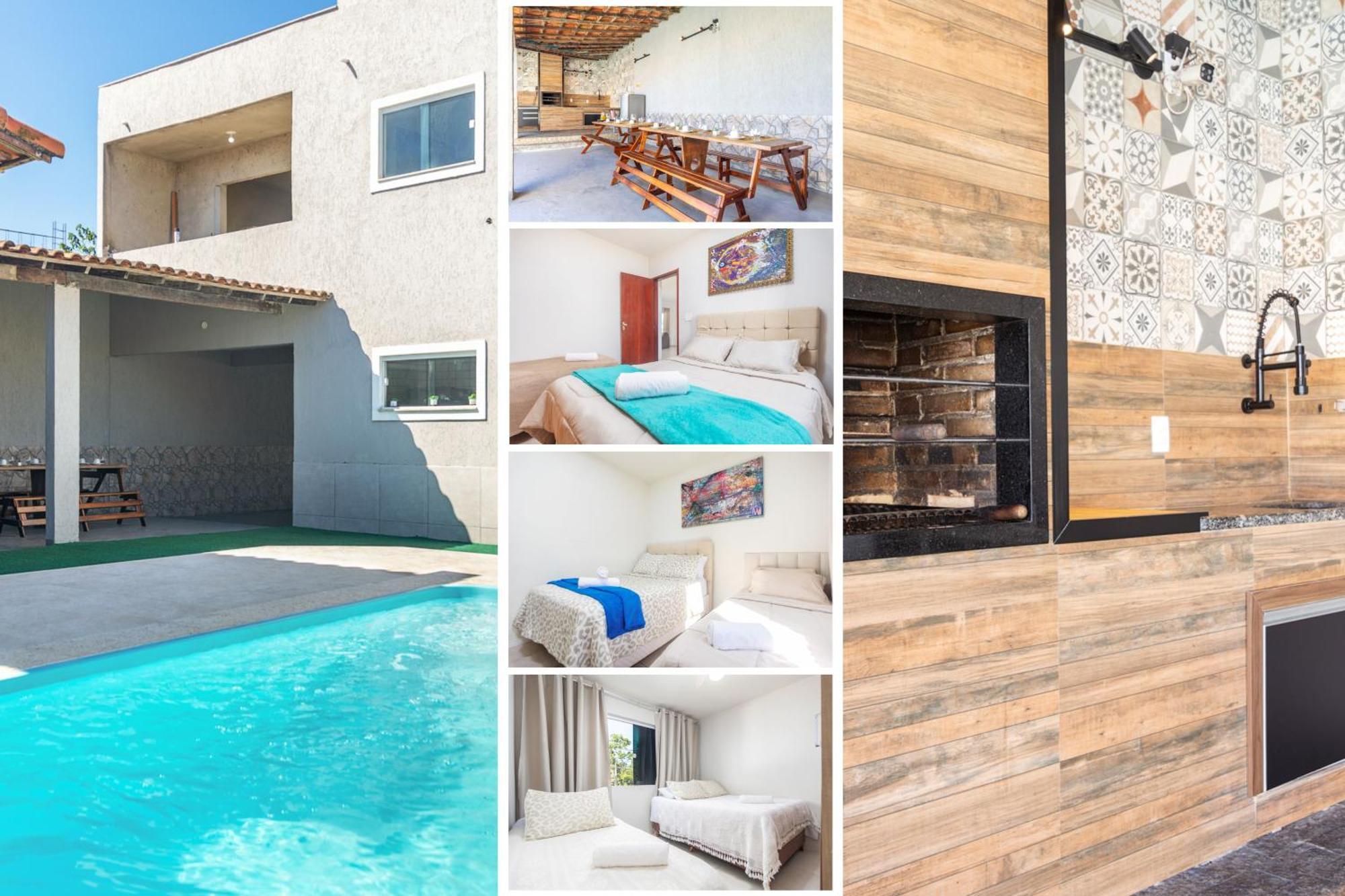 Refugio Tropical Casa De Praia Com Piscina Aquecida E 4 Suites E Garagem 3 Carros, 800 Mtrs Da Praia Internet 700 Mbps, Condominio Privado Com Pista De Skate , Quadra De Futevolei , Campos E Quadras De Futebol! Cabo Frio Ngoại thất bức ảnh